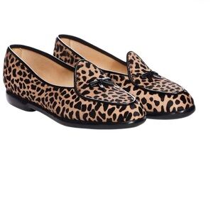 Leopard Print Tassel Loafers